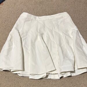 Princess Polly Cream Skater Skirt